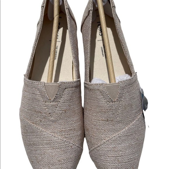 Toms alpargata natural metallic woven size 7.5 - Picture 4 of 8